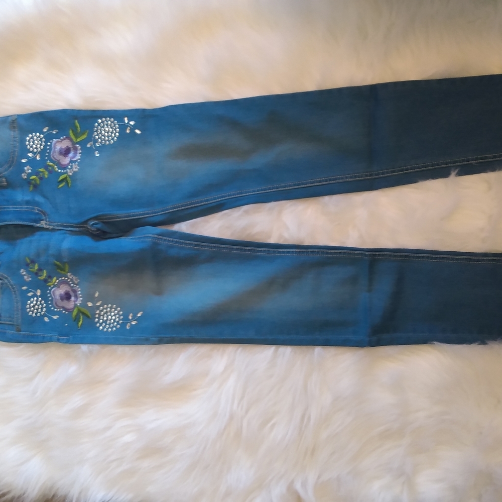 Girl's Blue Skinny Jeans